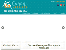 Tablet Screenshot of caronmassages.com